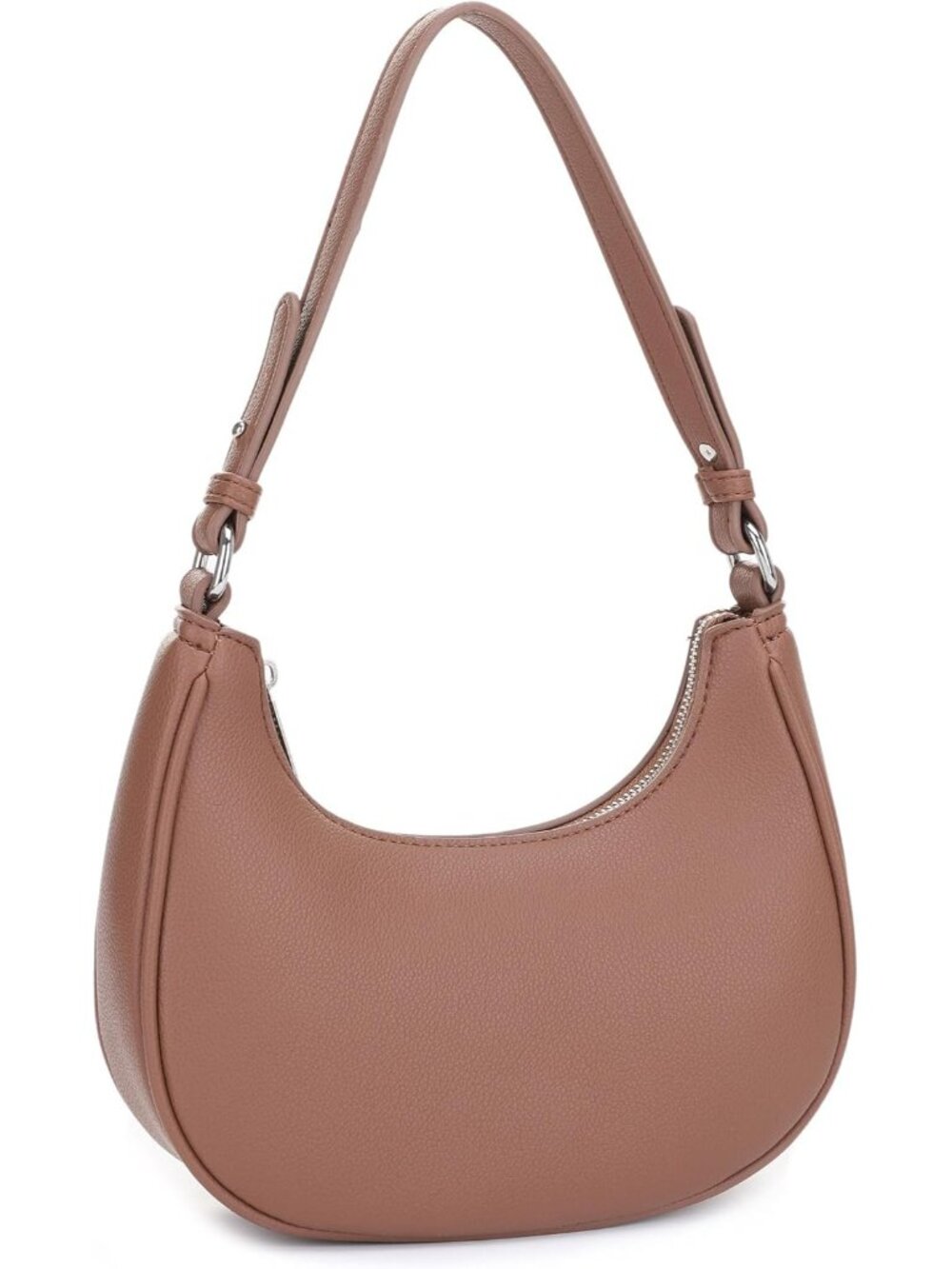 Shoulder Bag for Women Small Underarm Purse Accented with Silver Hardware